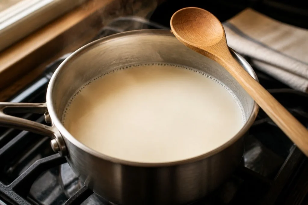 Stovetop Soy Milk Latte