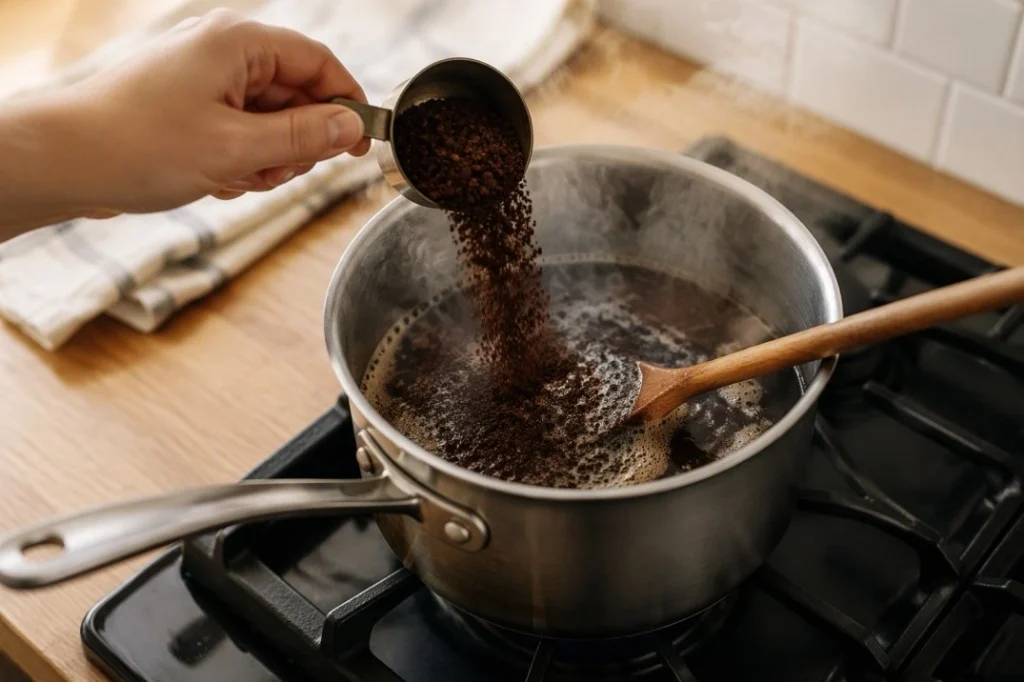 Turn Off the Heat and Add the Coffee